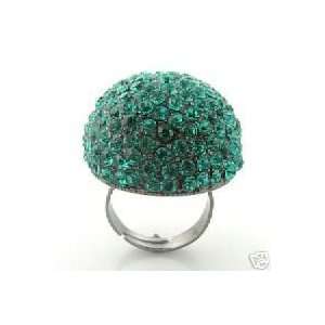  Amazing Swarovski Crystal Costume Fashion 3d Ball Ring 