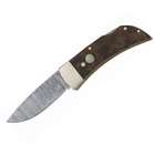 JB Outman Bonneval Damascus Drop Point Blade Knife