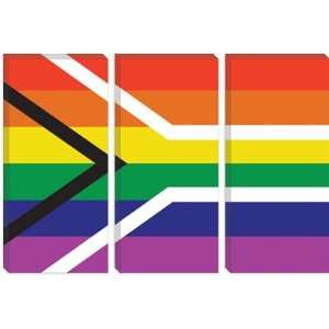  South African LGBT Pride Rainbow Flag Photographic Canvas 