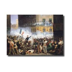  Battle In The Rue De Rohan 28th July 1830 1831 Giclee 