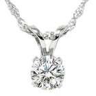 goldia Sterling Silver Rhodium Diamond Floating Heart Pendant