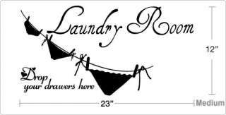 Laundry Room #2   Vinyl Wall Art Decal Quote Saying  