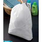 UltraClub Drawstring Laundry Bag, White, One Size