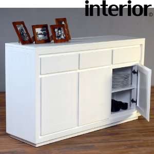   Mahogany Buffet (White) (35.16H x 58.59W x 17.58D)