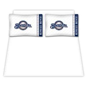  MLB Milwaukee Brewers Micro Fiber Bed Sheets