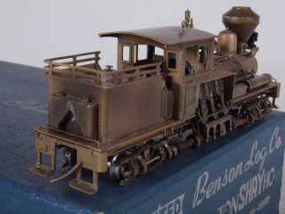   HO Brass Benson Log Co. 2 Truck Shay 25 Ton Geared Logging Locomotive