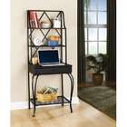 Southern Enterprises Decorative Bakers Rack with Wine Storage