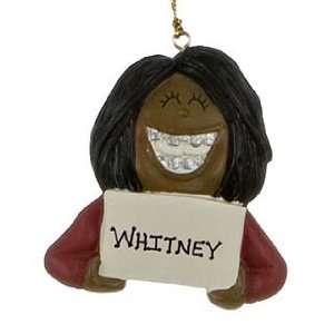  Personalized Ethnic Braces Girl Christmas Ornament