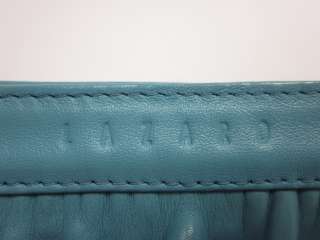 LAZARO Robins Egg Blue Leather Clutch Handbag  