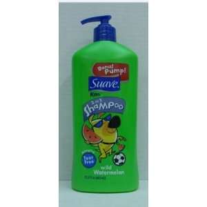 Suave Kids 2 in 1 Shampoo Wild Watermelon Bonus Pump 22.5 Oz (Pack of 
