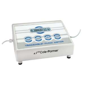 Cole Parmer Differential Pressure Flowmeter, 0 to 25 mL/min, 1/16 Barb 