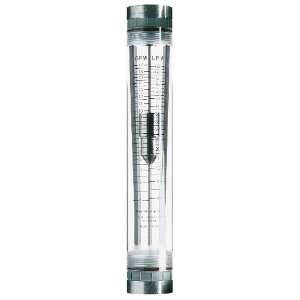 General Purpose Acrylic In Line Flowmeter for Liquids; 2 to 20 GPM, 3 