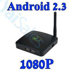   HDTV Google Android 2.3 Internet TV Box WIFI Media Player 1080P A9 NEW