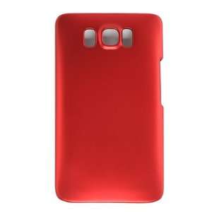  HTC HD2 Rubber Snap On Cover Case (Red) Cell Phones 