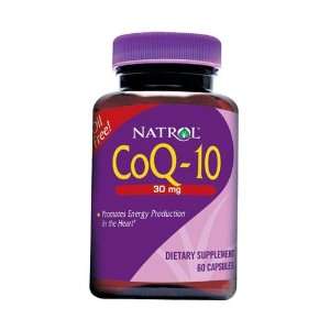  Natrol Co enzyme Q10 30mg 60 Softgels Health & Personal 