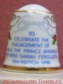 Sutherland Thimble Prince Andrew & Sarah Engagement  