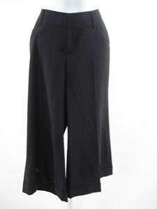 CLUB MONACO Black Cropped Wool Pants Slacks Sz 6  