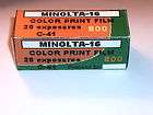 MINOLTA 16 FILMS fresh Color Print 200 16mm