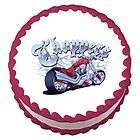 Motorcycle Chopper ~ Edible Image Icing Cake, Cupcake Topper ~ LOOK