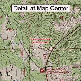   Map   Tony Grove Creek, Utah (Folded/Waterproof)