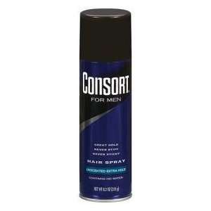  Consort Aerosol Hair Spray Unscented Extra Hold 8.3oz 