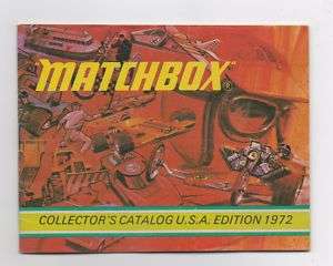 MATCHBOX DIECAST CARS & TOYS 1972 CATALOGUE CATALOG  
