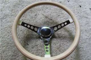 Vintage Superior The 500 steering wheel White in color  