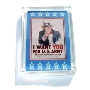  Uncle Sam I Want You paperweight or display piece 