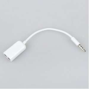  3.5mm Audio Headphone Splitter Cable Adapter For iPhone 