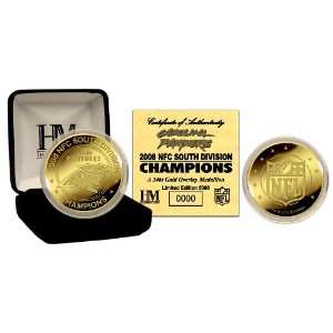Carolina Panthers 08 NFC South Division Champions 24KT Gold Coin 