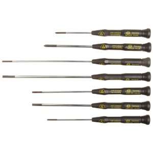 TOOLS T4883XESD Slotted/Phillips ESD Screwdriver Set, 7 Piece 