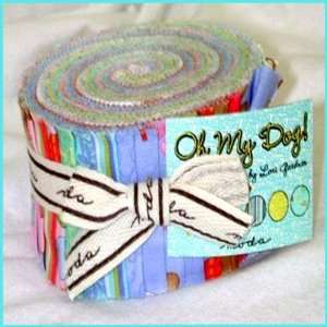  Moda Oh My Dog Jelly Roll Fabric By The Each Arts, Crafts 