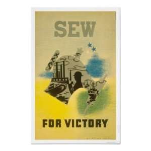  Sew For Victory WWII 1941 WPA Posters