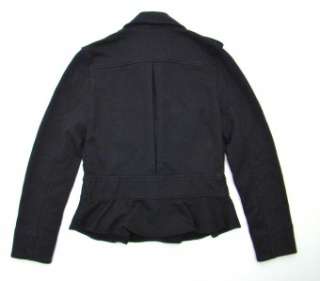 198 Nwt Rugby Ralph Lauren Black Fleece Belted Sweater Coat XS  