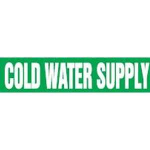 COLD WATER SUPPLY   Snap Tite Pipe Markers   outside diameter 3/4   1 