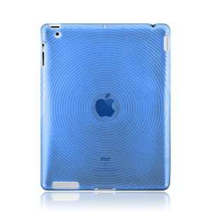  iPad 2 TPU Case with Inner Circles   Blue Circle (Free 