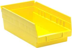 Nesting Plastic Bin 12 x 6 5/8 x 4, 30/Case Yellow  