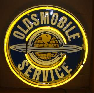Classic Oldsmobile Service Neon Sign 25 Full Canned  