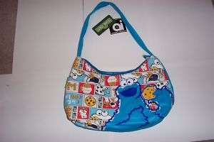 NEW Cookie Monster sesame street purse hobo hand bag  