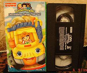 Little People DISCOVERING THINGS THAT GO Vhs V.4 Rare $3 Ships 1  $5 