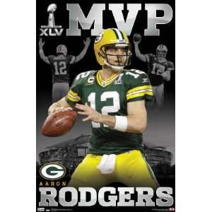  Green Bay Packers Aaron Rodgers Super Bowl XLV MVP Sports 