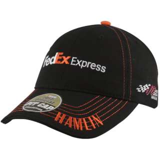 Chase Authentics Denny Hamlin 2012 Official Pit Adjustable Hat   Black 