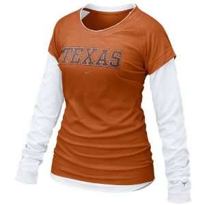  Nike Texas Longhorns Ladies Burnt Orange Cross Campus 