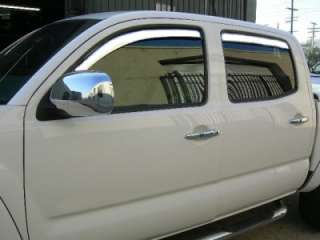 2002 2008 DODGE RAM QUAD CAB CHROME WINDOW VENT VISOR  