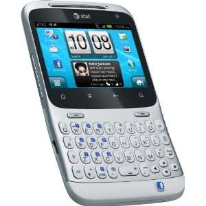   HTC Status Touchschreen Qwerty GSM   Silver Facebook Smartphone  