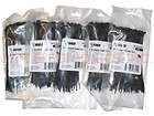 LOT OF 500   6 in inch #18 BLACK UV RESISTANT CABLE ZIP TIES VANCO 