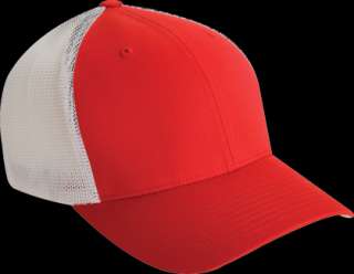   Two Tone Trucker Fitted Baseball Blank Plain Hat Cap Flex Fit  