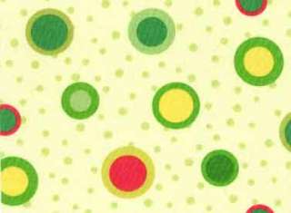 HOPSCOTCH light green circles DOTS Red Rooster Fabric  