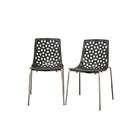 WholeSale Interiors Spring Black Plastic Modern Dining Chair 2