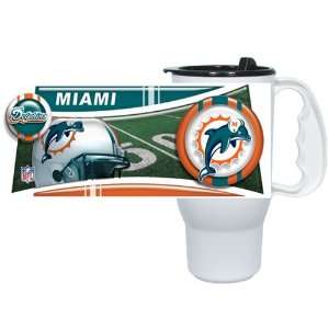  Miami Dolphins NFL Plastic Roadster Travel Mug Sports 